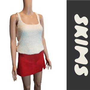 Skims Cozy Knit Tank NWOT White 2XL